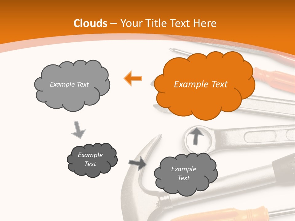 Industrial Isolated Spanner PowerPoint Template