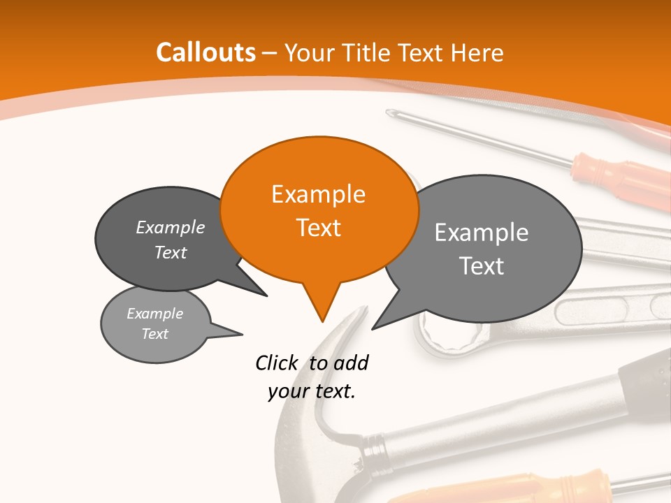 Industrial Isolated Spanner PowerPoint Template