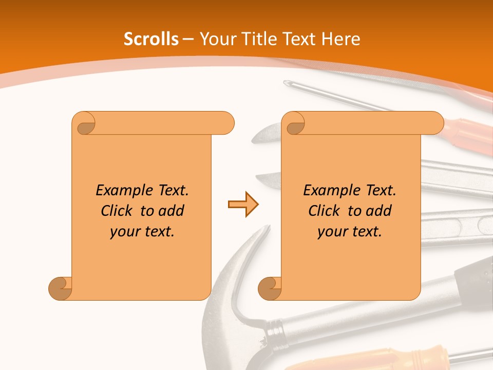 Industrial Isolated Spanner PowerPoint Template