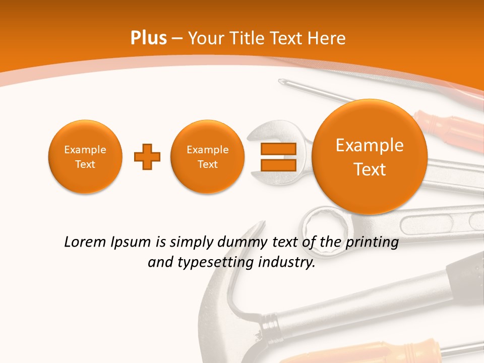 Industrial Isolated Spanner PowerPoint Template
