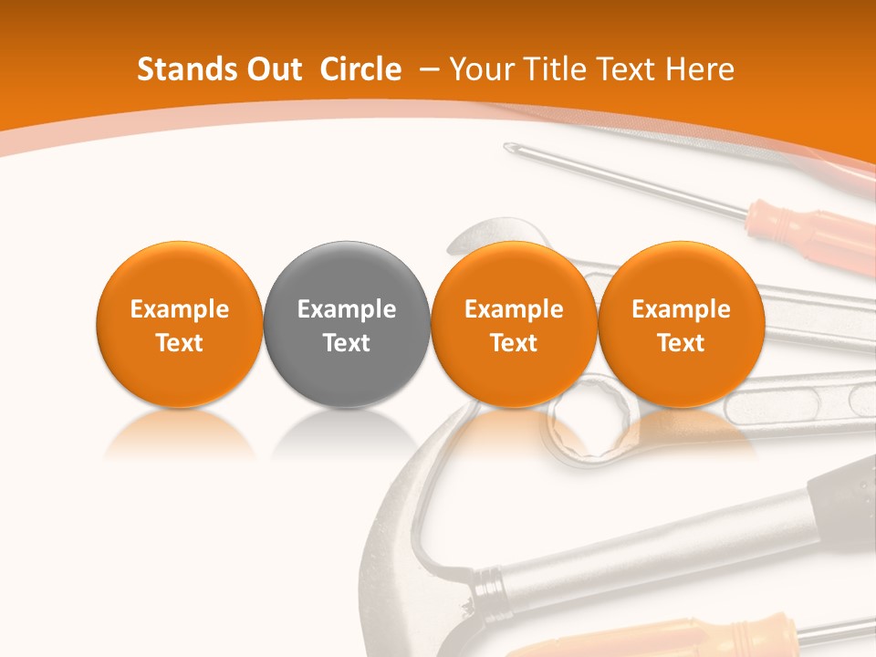 Industrial Isolated Spanner PowerPoint Template