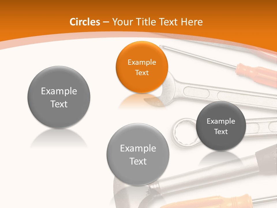 Industrial Isolated Spanner PowerPoint Template