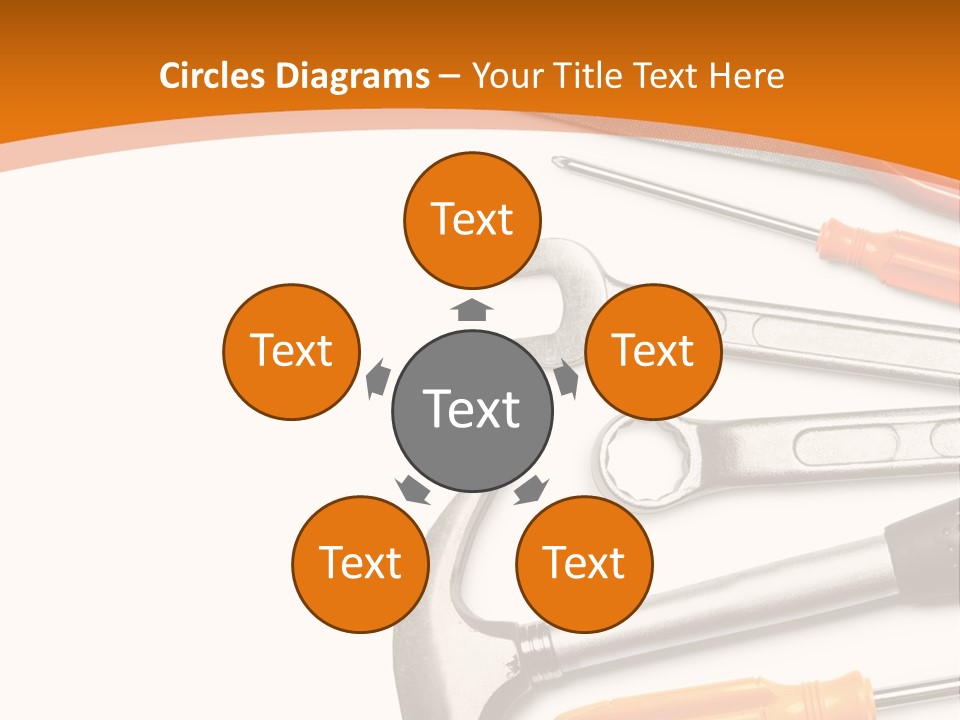 Industrial Isolated Spanner PowerPoint Template