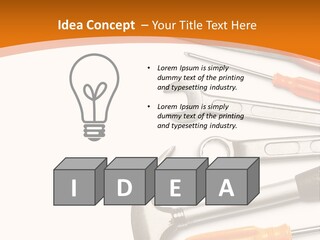 Industrial Isolated Spanner PowerPoint Template
