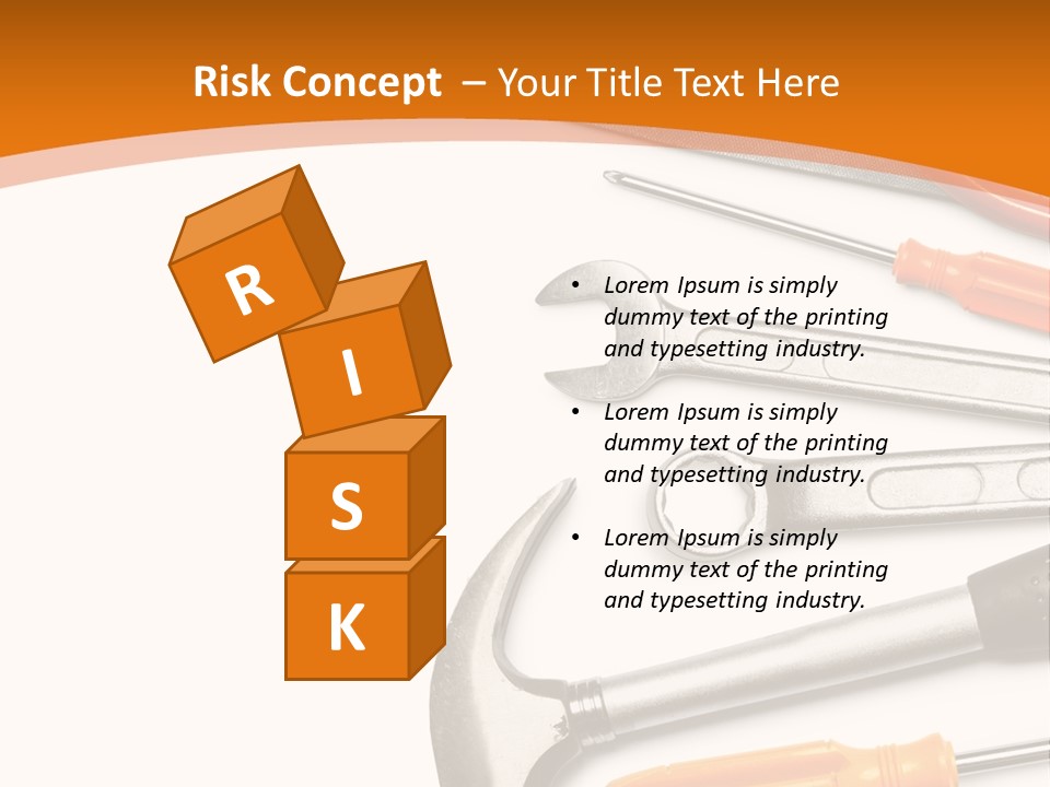 Industrial Isolated Spanner PowerPoint Template