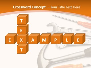 Industrial Isolated Spanner PowerPoint Template