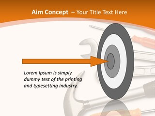 Industrial Isolated Spanner PowerPoint Template