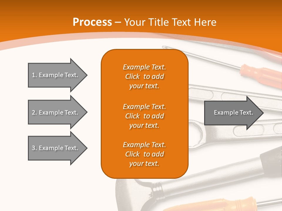 Industrial Isolated Spanner PowerPoint Template