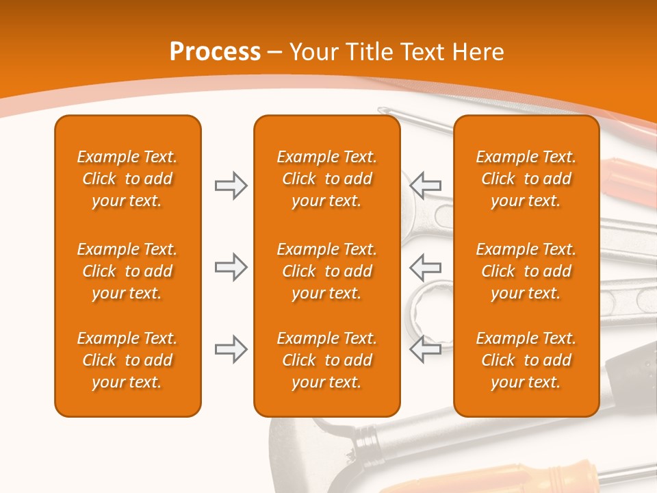 Industrial Isolated Spanner PowerPoint Template