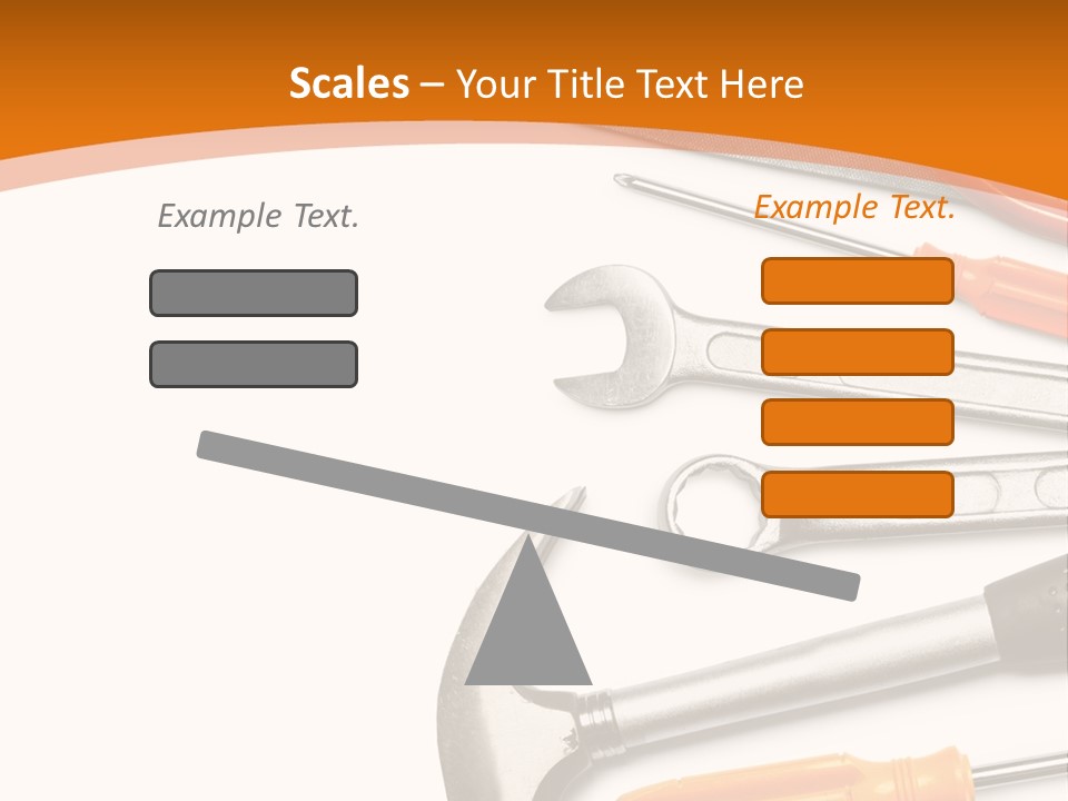 Industrial Isolated Spanner PowerPoint Template