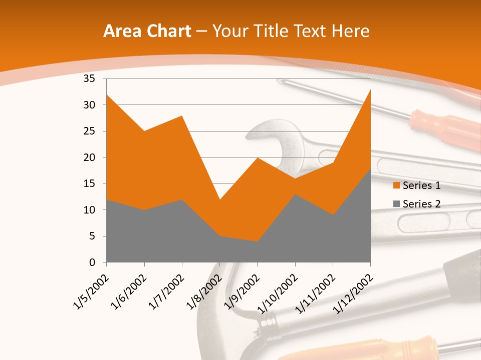 Industrial Isolated Spanner PowerPoint Template
