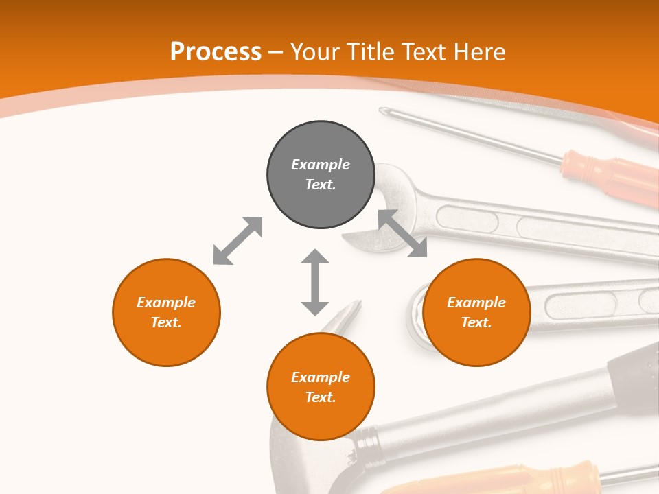 Industrial Isolated Spanner PowerPoint Template