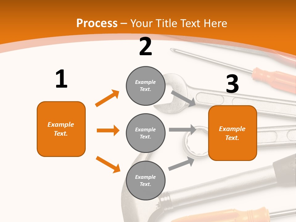 Industrial Isolated Spanner PowerPoint Template