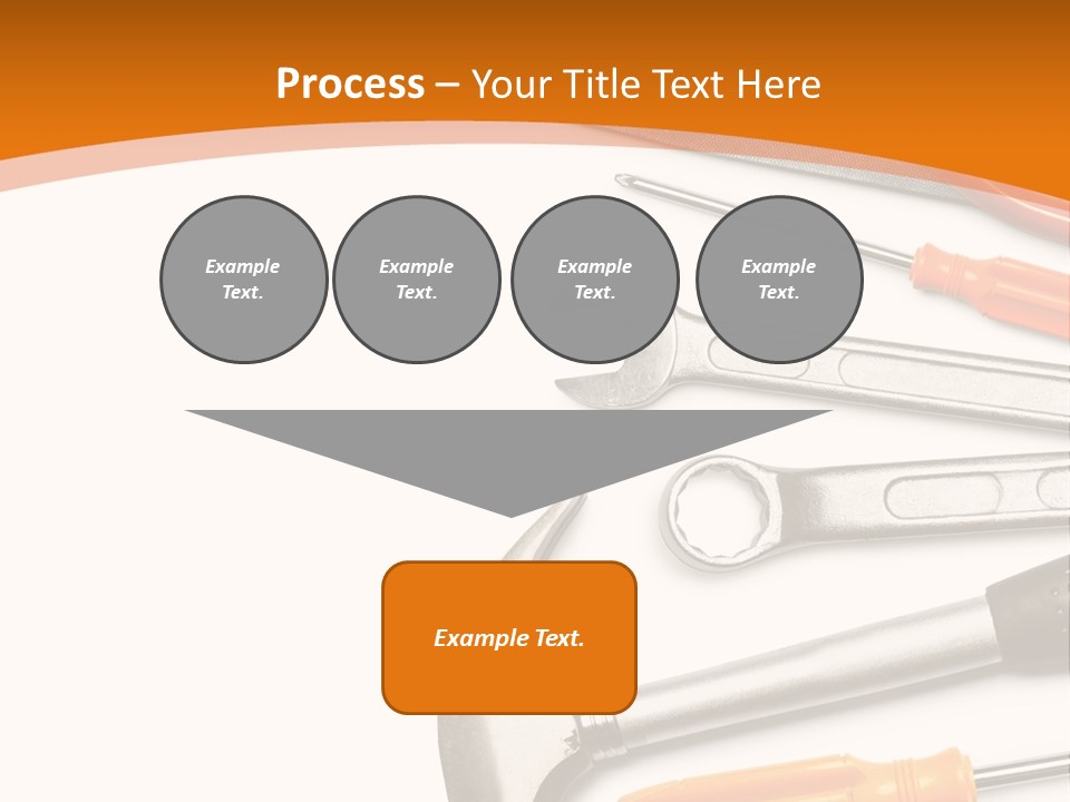 Industrial Isolated Spanner PowerPoint Template