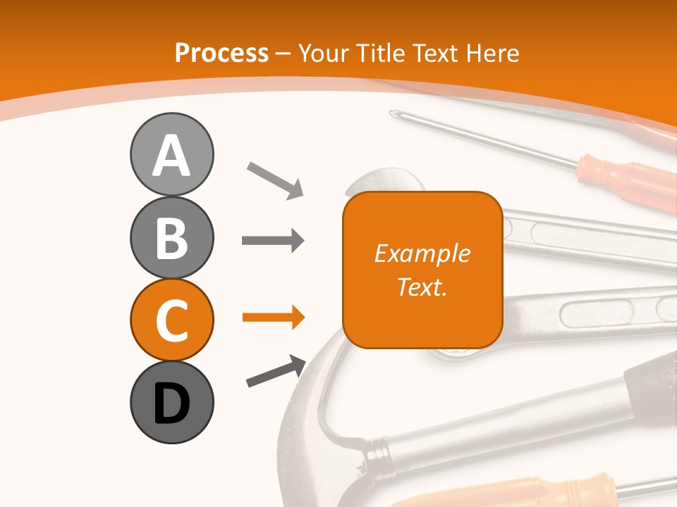 Industrial Isolated Spanner PowerPoint Template
