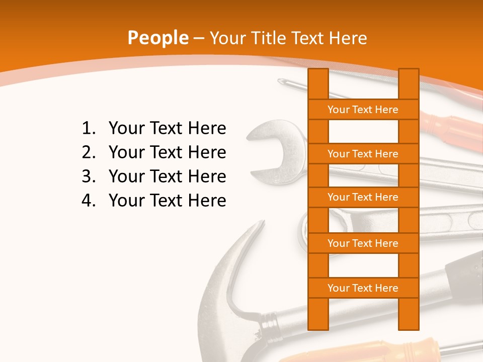 Industrial Isolated Spanner PowerPoint Template