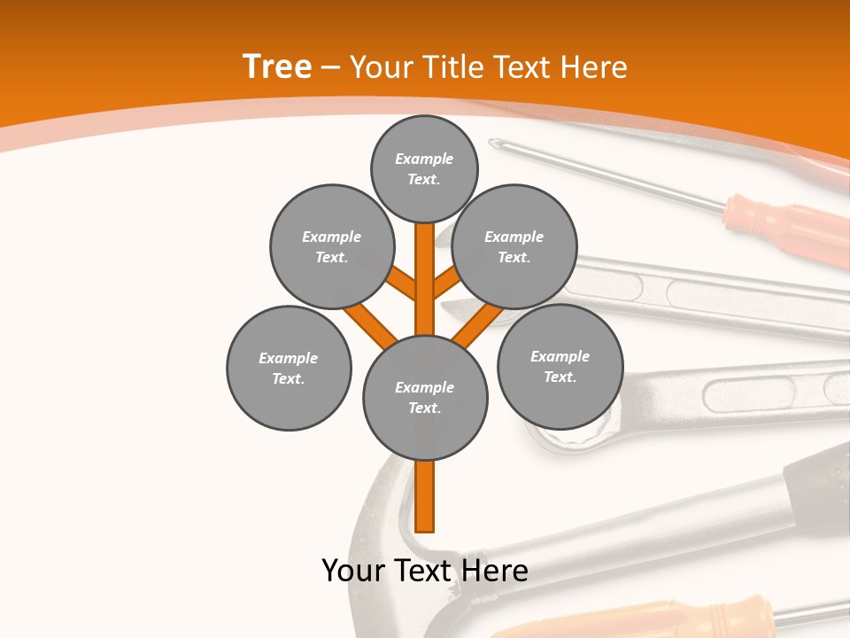 Industrial Isolated Spanner PowerPoint Template
