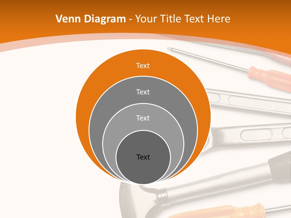 Industrial Isolated Spanner PowerPoint Template