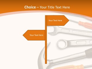 Industrial Isolated Spanner PowerPoint Template