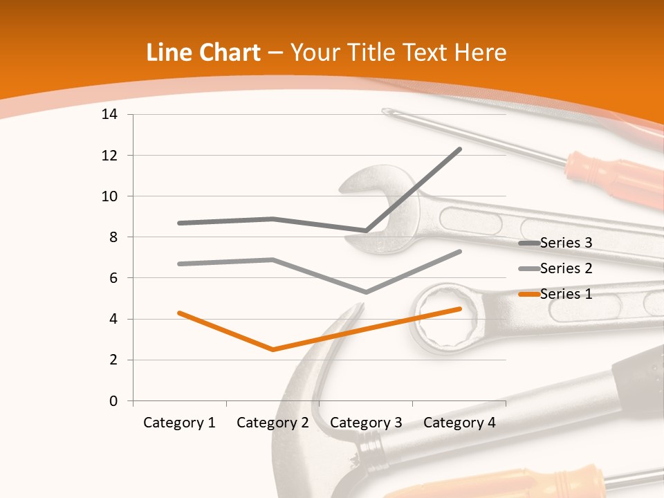 Industrial Isolated Spanner PowerPoint Template