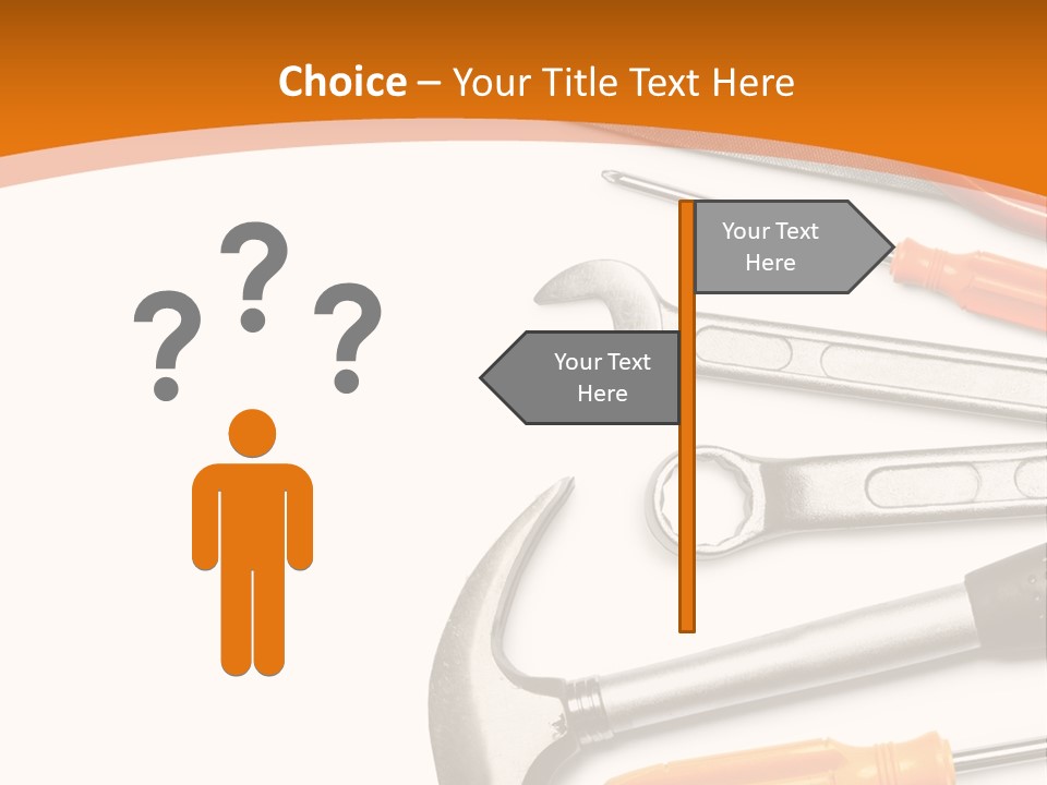 Industrial Isolated Spanner PowerPoint Template