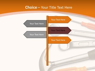 Industrial Isolated Spanner PowerPoint Template