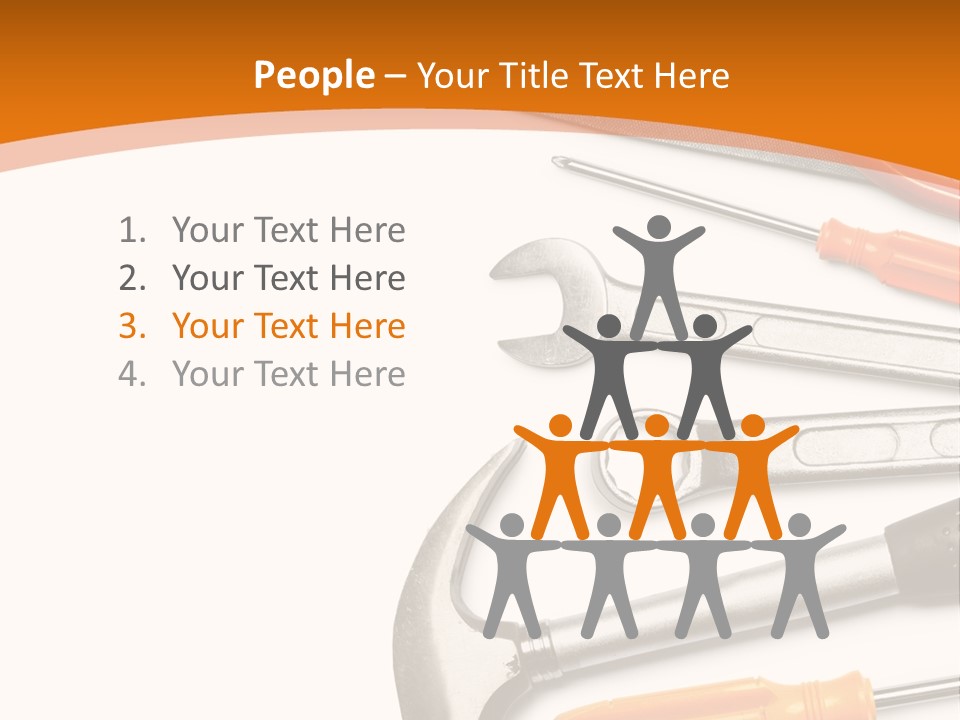 Industrial Isolated Spanner PowerPoint Template