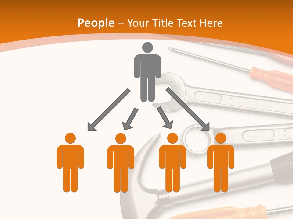 Industrial Isolated Spanner PowerPoint Template