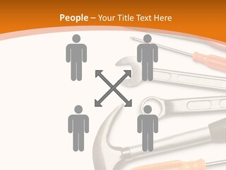 Industrial Isolated Spanner PowerPoint Template