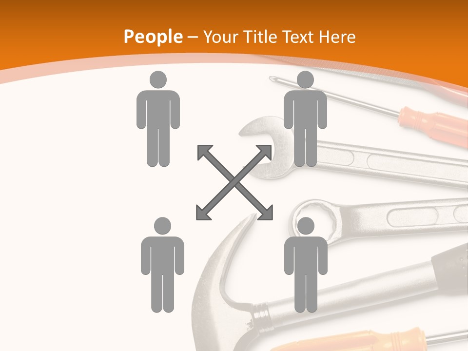 Industrial Isolated Spanner PowerPoint Template