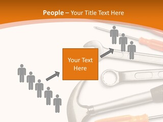 Industrial Isolated Spanner PowerPoint Template