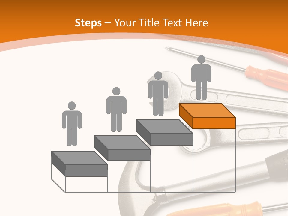 Industrial Isolated Spanner PowerPoint Template