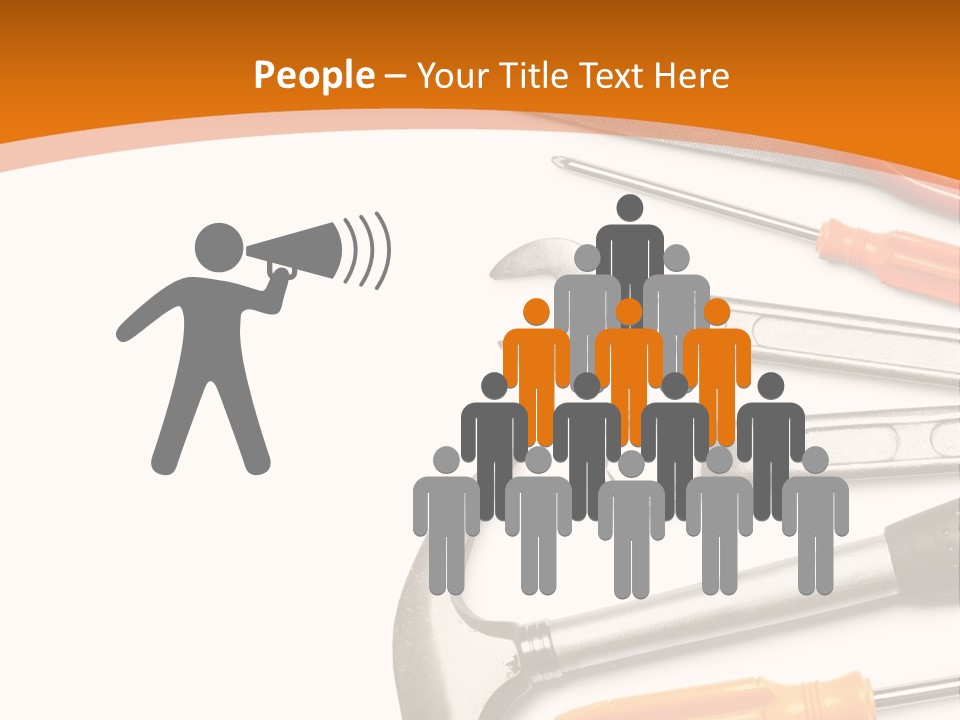 Industrial Isolated Spanner PowerPoint Template