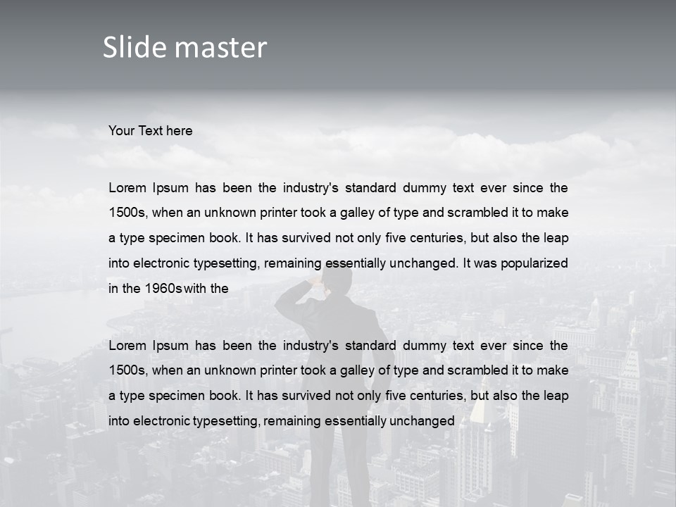 Urban Man Future PowerPoint Template