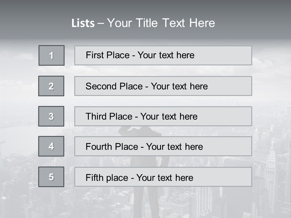 Urban Man Future PowerPoint Template