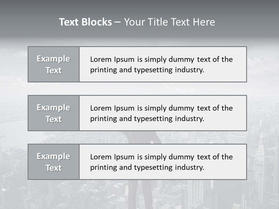 Urban Man Future PowerPoint Template
