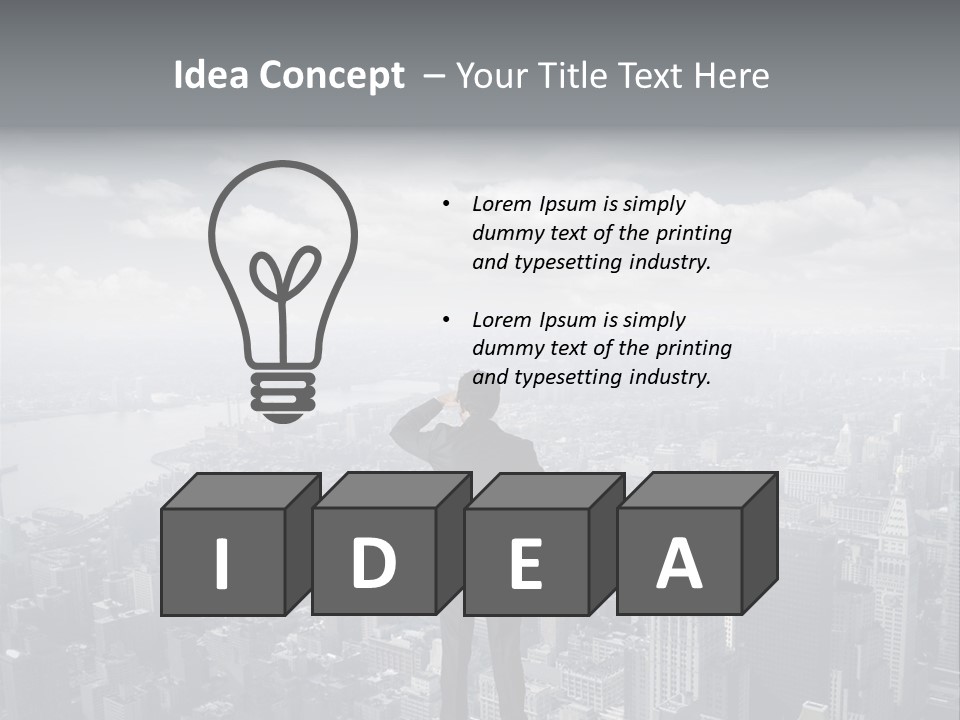 Urban Man Future PowerPoint Template