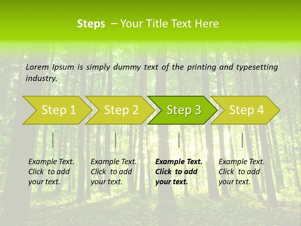 Image Deciduous Lush PowerPoint Template