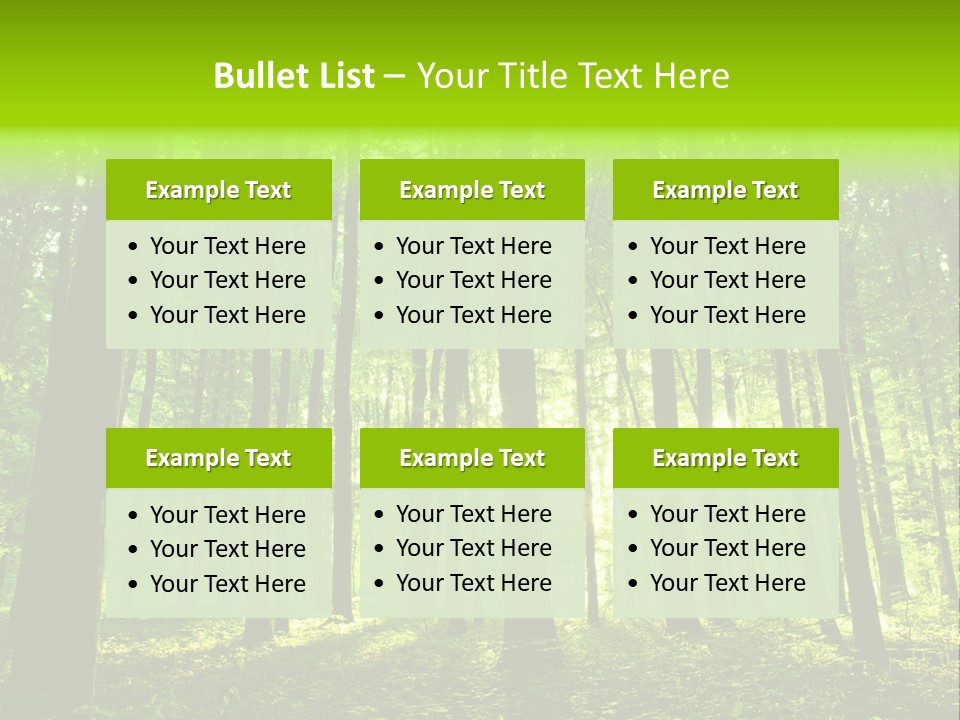 Image Deciduous Lush PowerPoint Template