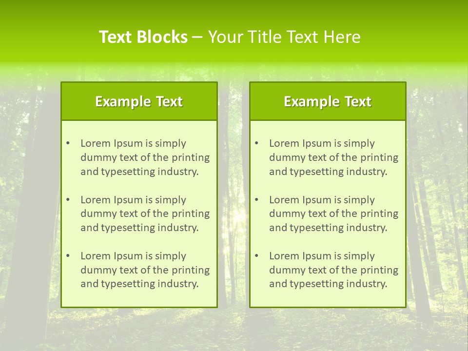 Image Deciduous Lush PowerPoint Template
