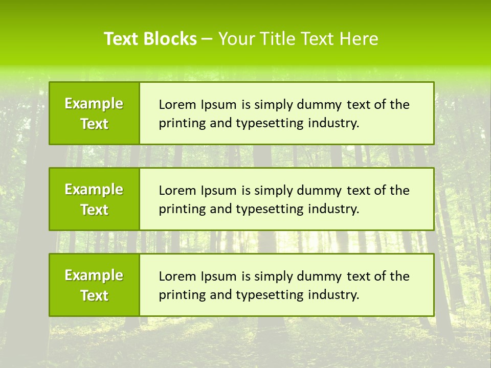 Image Deciduous Lush PowerPoint Template