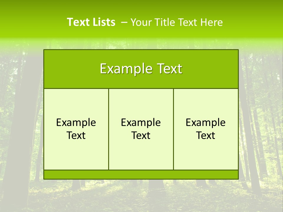 Image Deciduous Lush PowerPoint Template