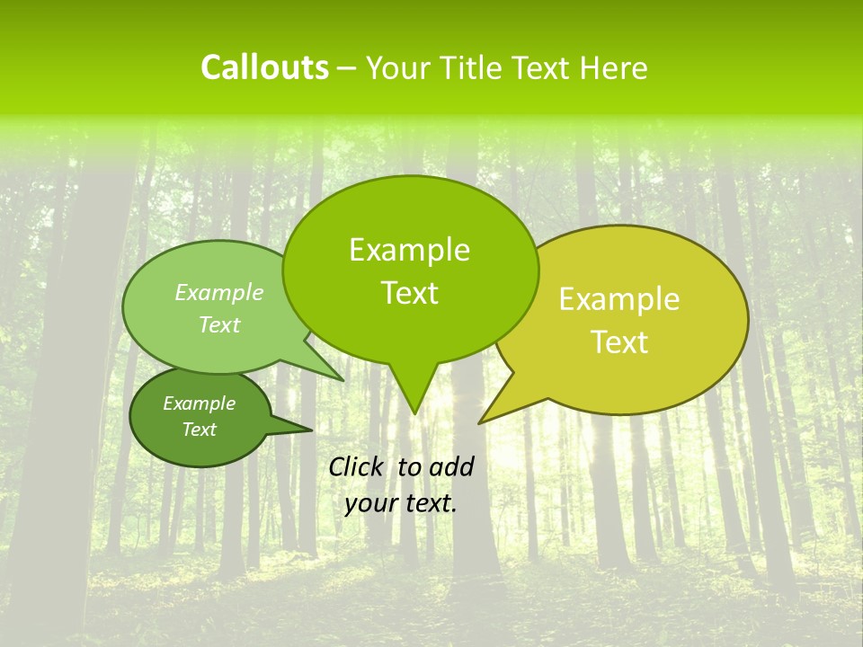 Image Deciduous Lush PowerPoint Template