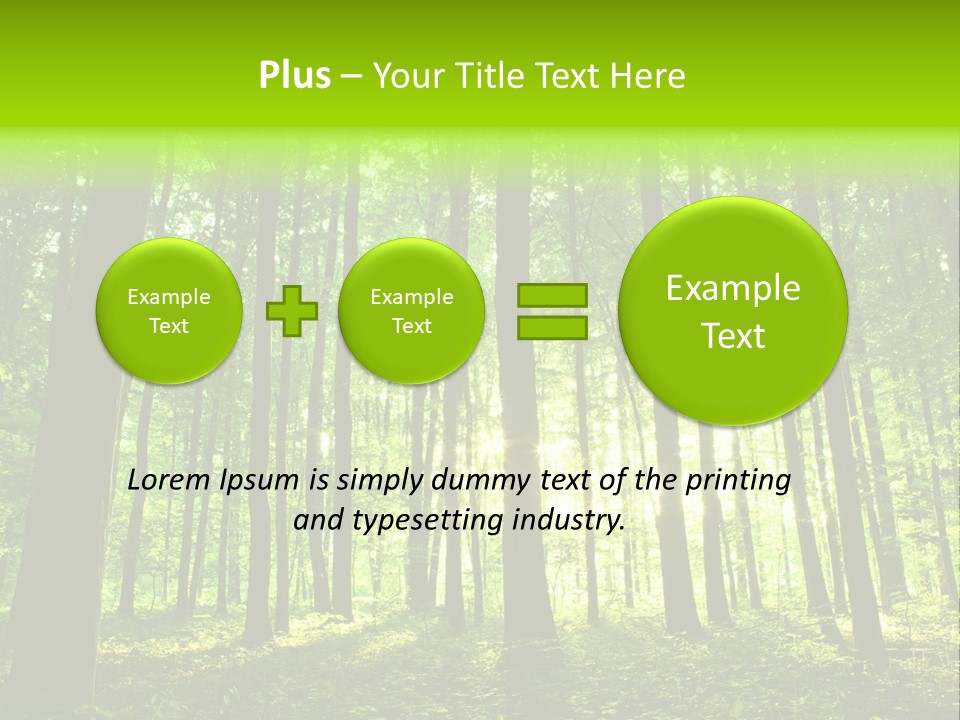 Image Deciduous Lush PowerPoint Template