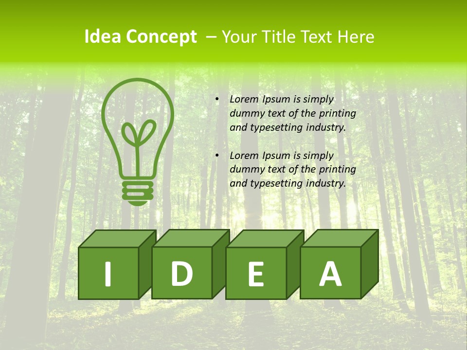 Image Deciduous Lush PowerPoint Template
