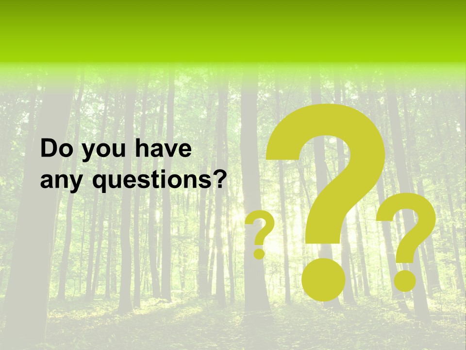 Image Deciduous Lush PowerPoint Template