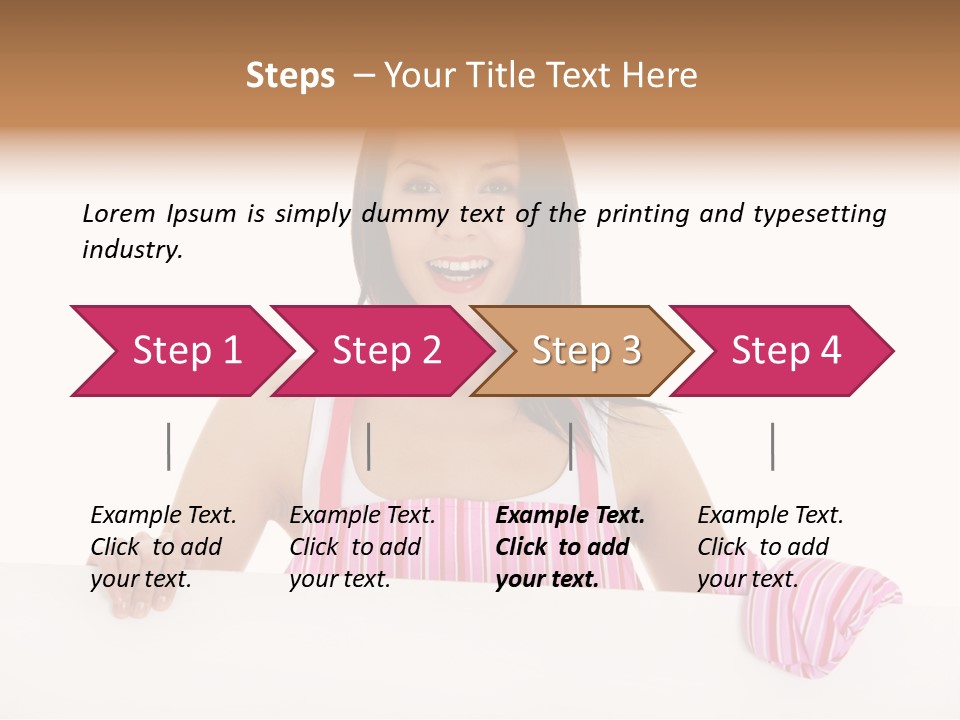 Blank Poster Restaurant PowerPoint Template