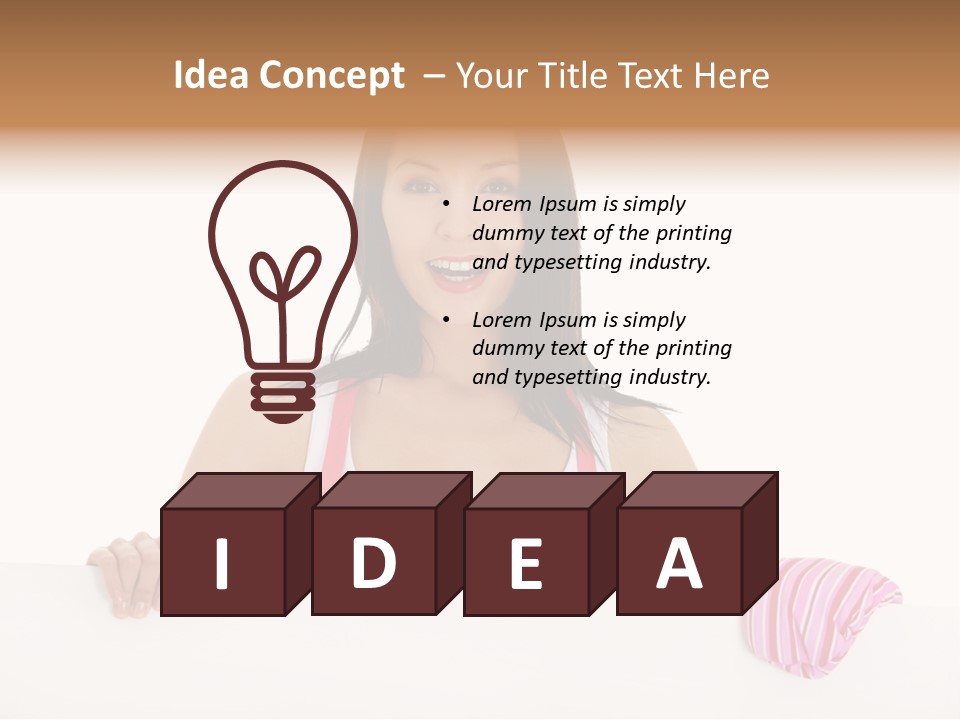 Blank Poster Restaurant PowerPoint Template