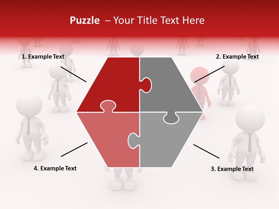 Teamwork Relationship Link PowerPoint Template