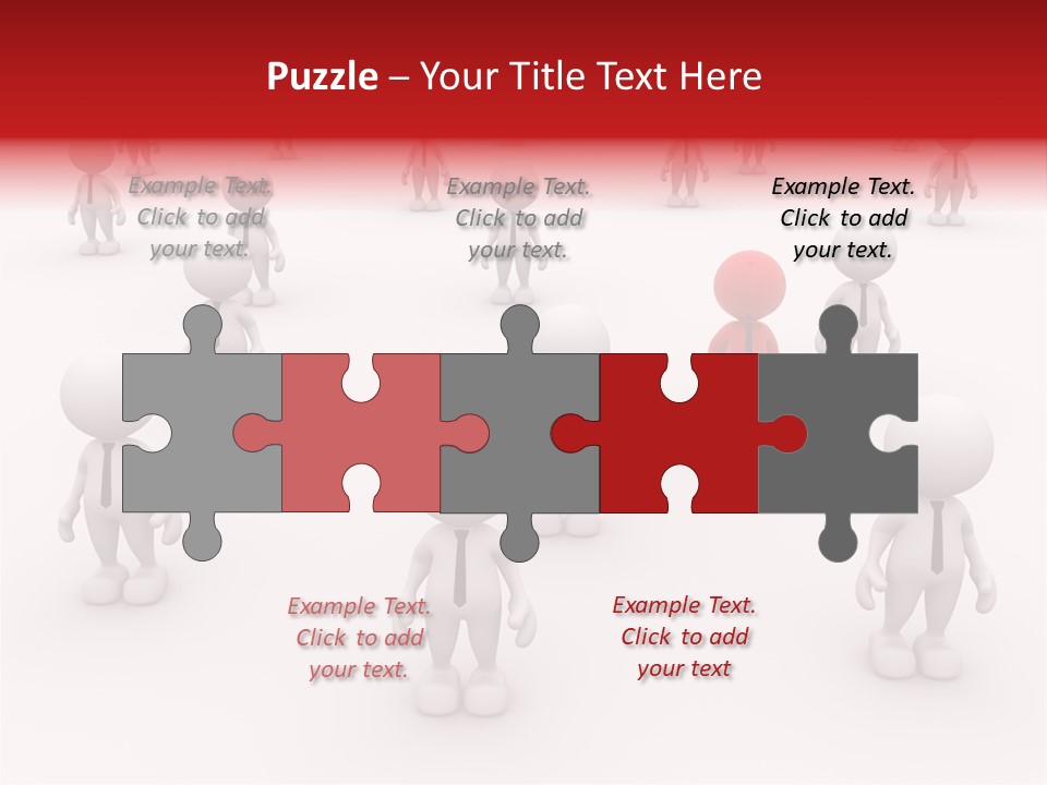 Teamwork Relationship Link PowerPoint Template